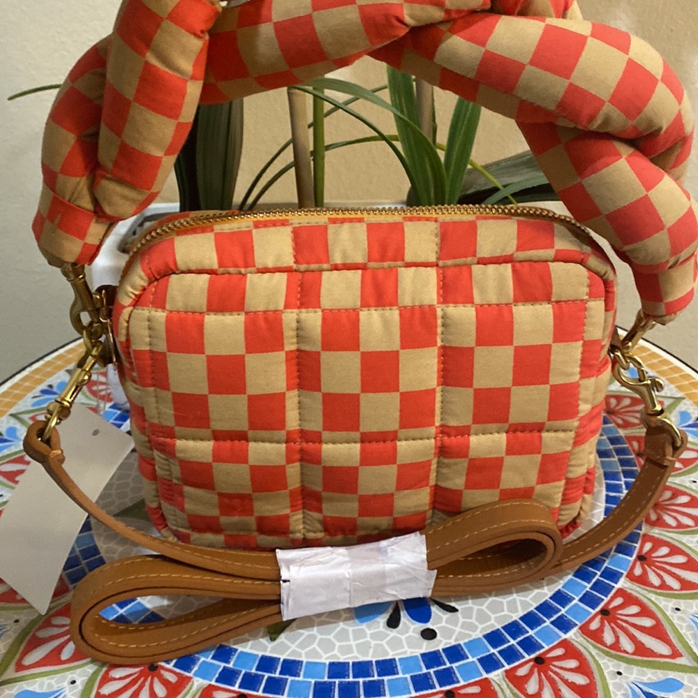 Clare V.. Lucie Quilted Checker Crossbody Bag - Picture 5 of 13